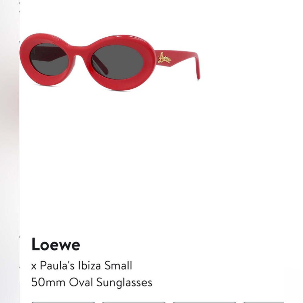 Red Loewe sunglasses